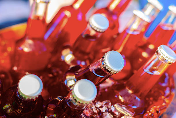 istock Bottles of fruit juice 158659771