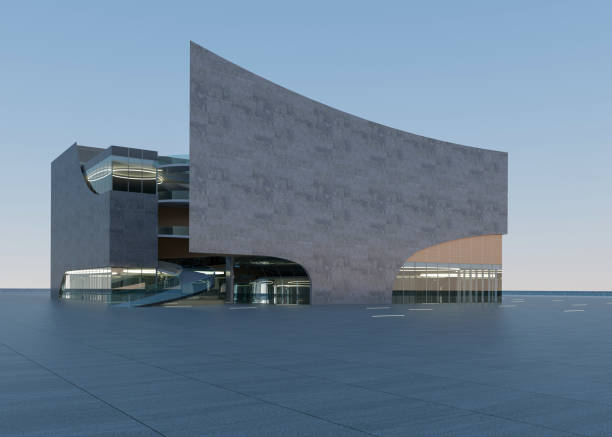 Clean ground squares and building facades