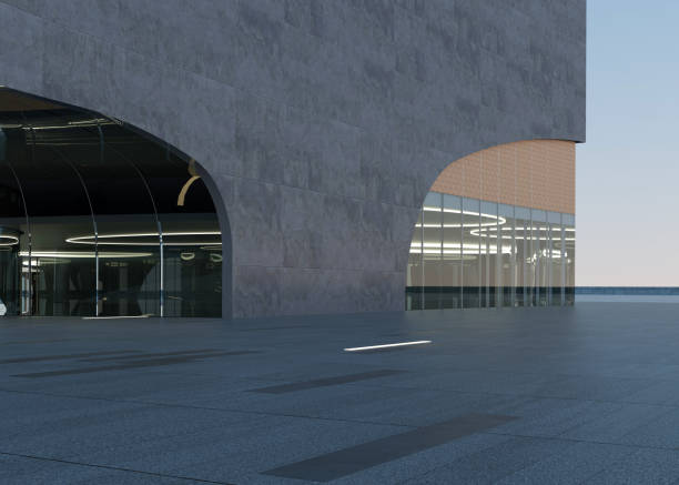 istock Clean ground squares and building facades 1586598149