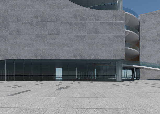 istock Clean ground squares and building facades 1586598658