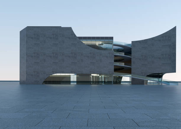 istock Clean ground squares and building facades 1586598668