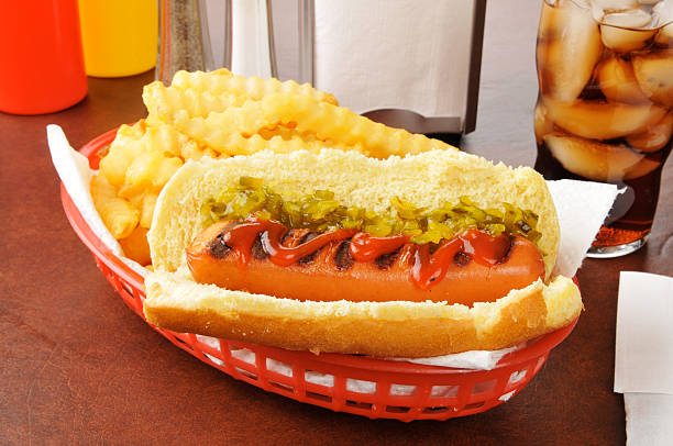 istock Hot dog and fries 158662837