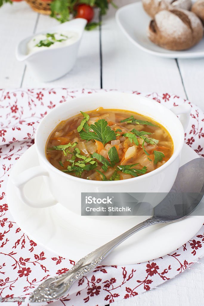 Zuppa di Cavolo - Foto stock royalty-free di Alimentazione sana