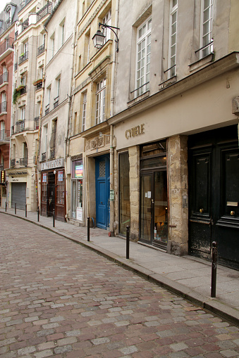 An ancient street in the heart of Paris