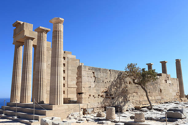 istock Doric Temple of Athena Lindia view 158665531