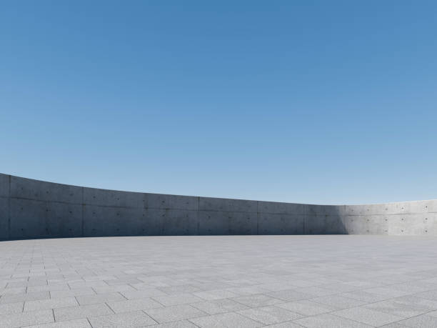istock Concrete outdoor square building 1586662472