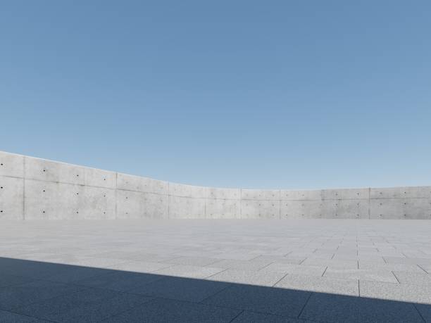 istock Concrete outdoor square building 1586662979