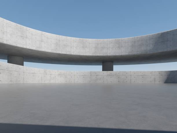 istock Concrete outdoor square building 1586662991