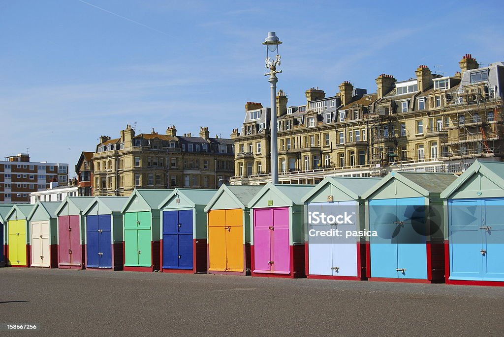 Beach Huts in Hove/Brighton Brighton - England Stock Photo