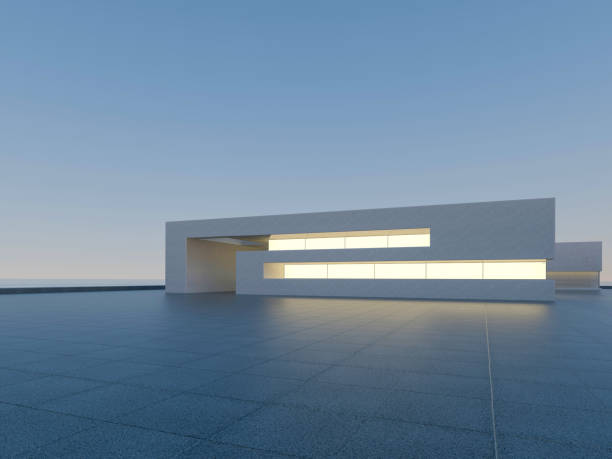 istock Clean ground squares and building facades 1586678402