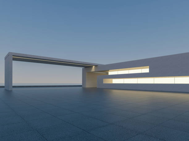 istock Clean ground squares and building facades 1586678808