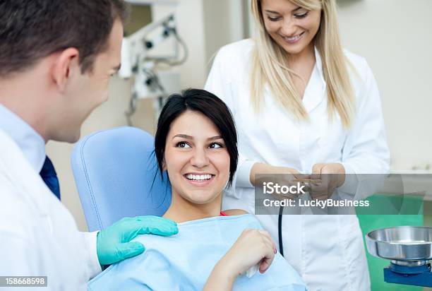 Dental Practice Stock Photo - Download Image Now - Dentist, Adult, Examining