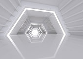 3D rendering abstract tunnel background