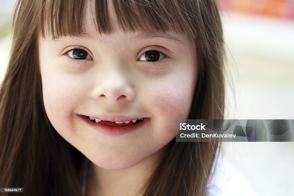 Portrait of a brown haired infant girl Portrait of beautiful young girl Child Stock Photo