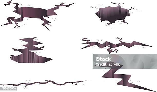 육상용 균열 벡터 땅에 대한 스톡 벡터 아트 및 기타 이미지 - 땅, 금이 간, 지진