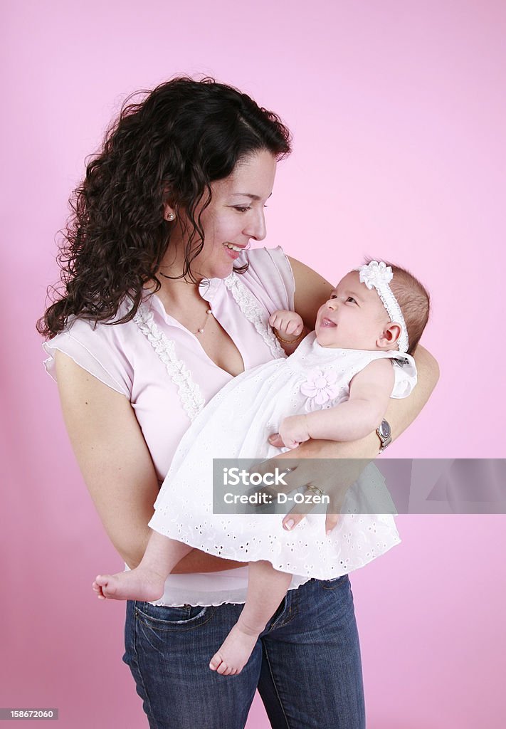 미소 Mommy 및 아기 - 로열티 프리 0-11 개월 스톡 사진