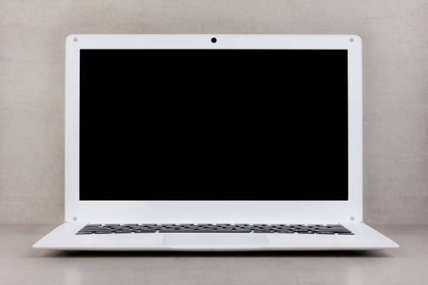 istock black mock up on a laptop screen on a gray background close-up front view 1586720691
