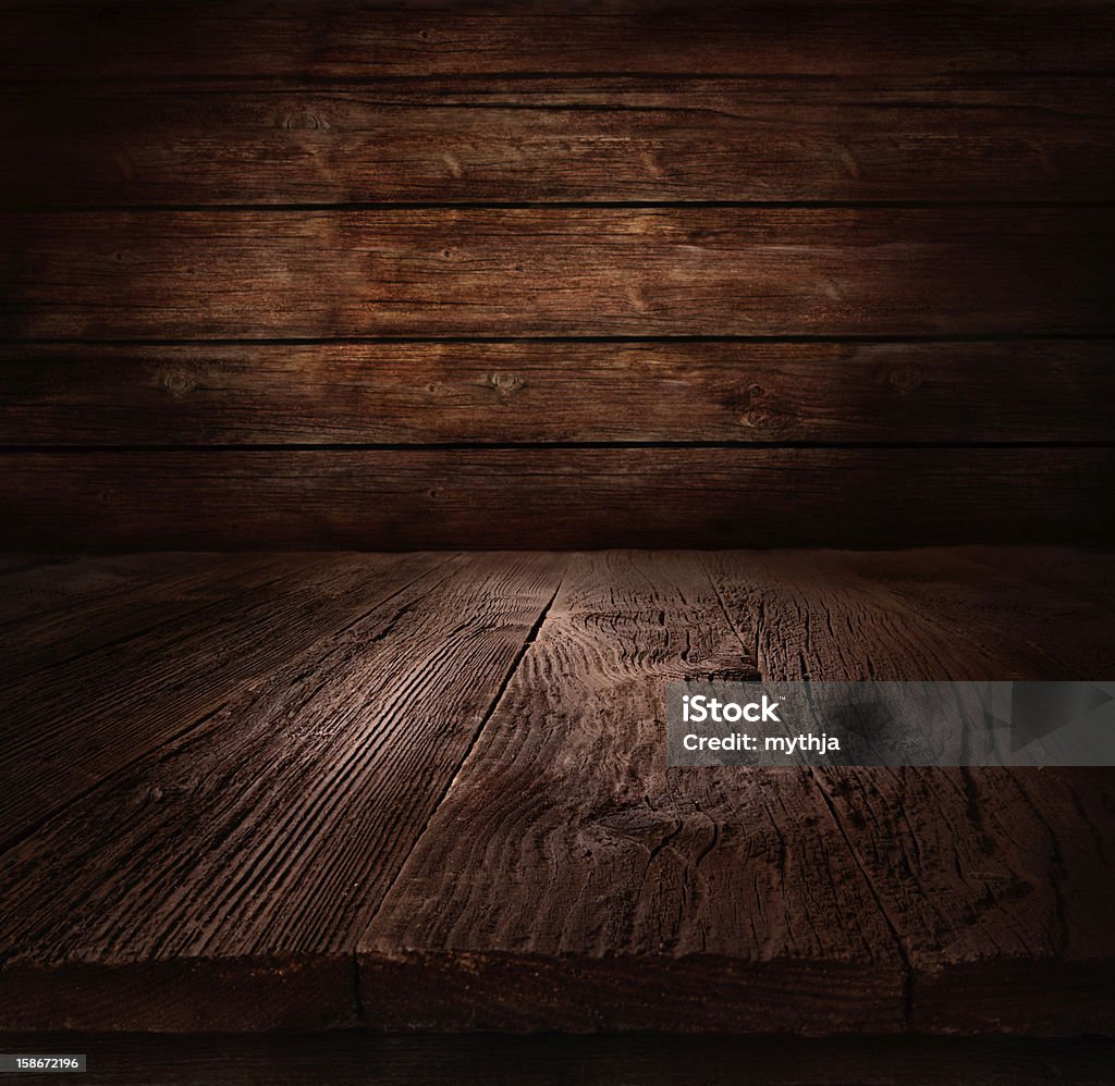 Wood background - table with wooden wall Wood - Material stock illustration