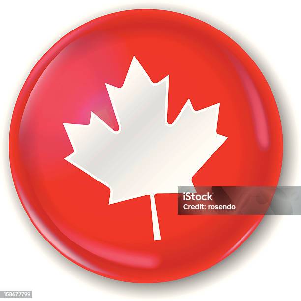 Canadian Badge Stock Illustration - Download Image Now - Canadian Flag, Circle, Badge