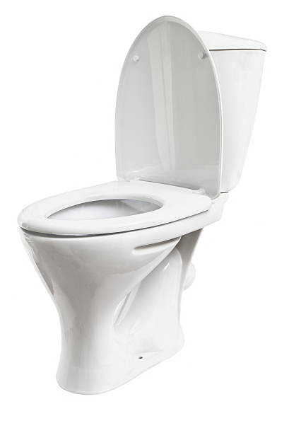 Toilet bowl stock photo