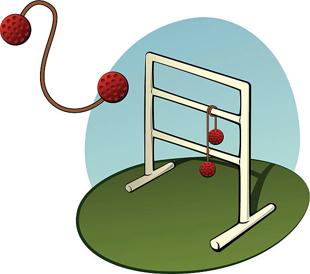 stockillustraties, clipart, cartoons en iconen met ladder golf - verjaardagsspellen