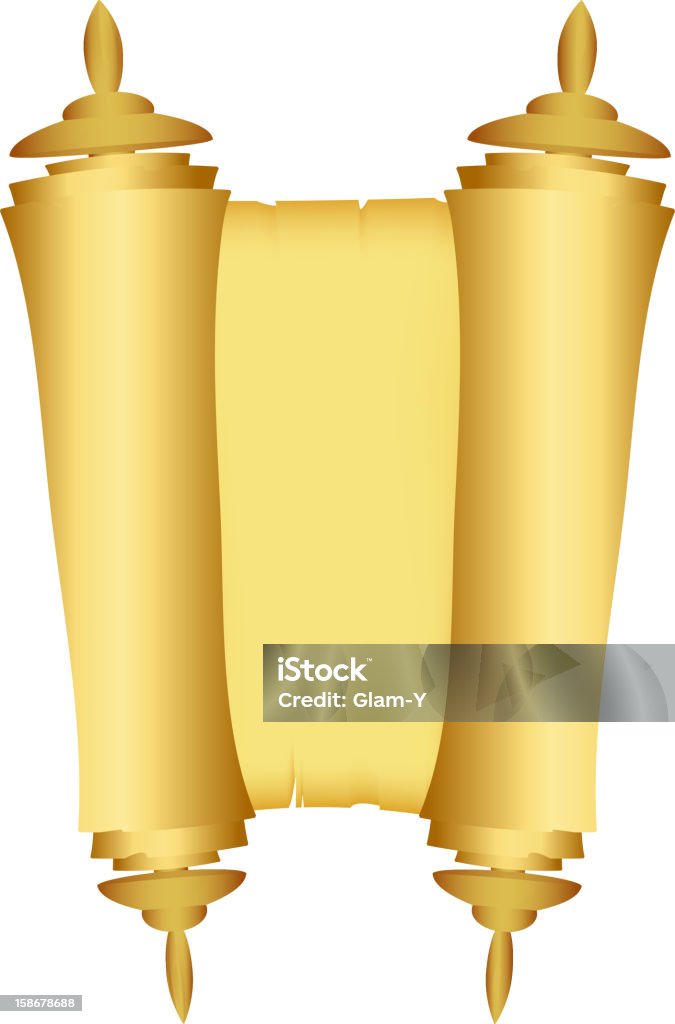 Scroll of the Law Vector illustration of Scroll of the Law (Eps 10 +transparency effects used) Bible stock vector