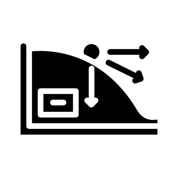 kinematics theory mechanical engineer glyph icon vector illustration kinematics theory mechanical engineer glyph icon vector. kinematics theory mechanical engineer sign. isolated symbol illustration kinematics stock illustrations