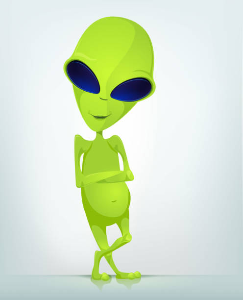 illustrations, cliparts, dessins animés et icônes de drôle extraterrestre - mascot alien space mystery