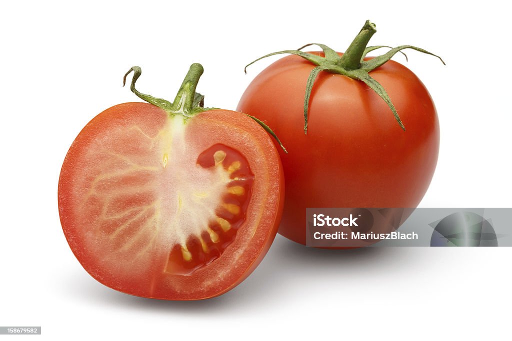 tomatoes tomatoes over white background Close-up Stock Photo