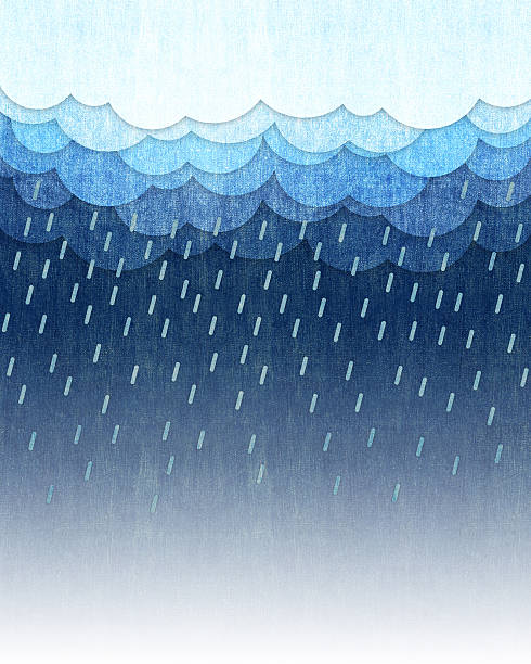 장대비 배경 - thunderstorm rain sun lightning stock illustrations