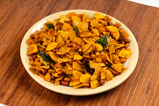 MIXTURE , commonly known as Chivda or Namkeen, is a popular and delicious savory snack in India, a mixture of various crunchy and flavorful ingredients,