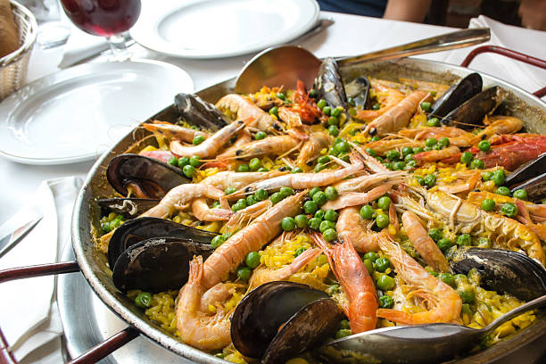 istock Sea food Paella 158682323