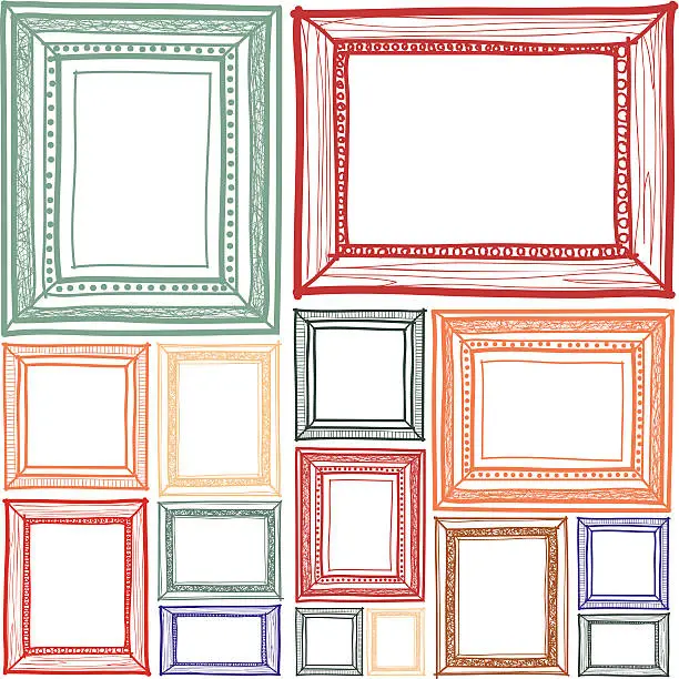 Vector illustration of Frame sketchbook