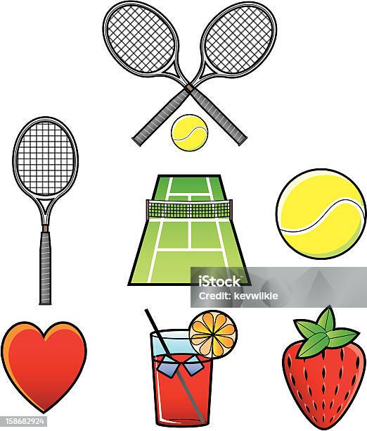 윔블던 테니트 아이콘 0명에 대한 스톡 벡터 아트 및 기타 이미지 - 0명, 공-스포츠 장비, 노랑