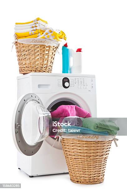 Washing Laundry Stock Photo - Download Image Now - Clothing, Washing Machine, Centrifuge