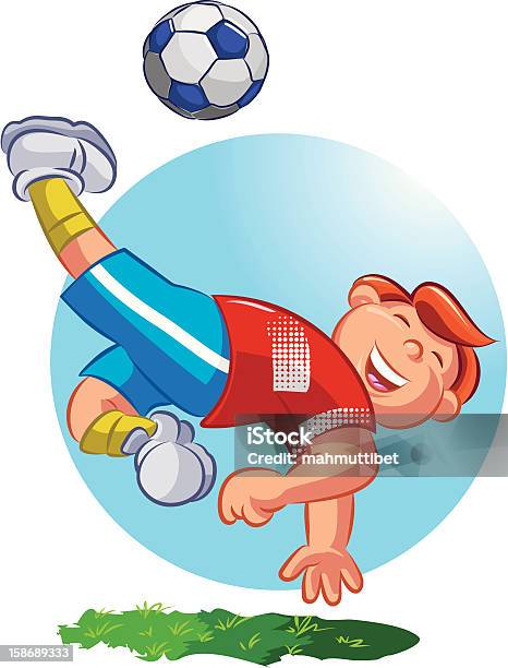 Soccer Player Stock Illustration - Download Image Now - Activity, Athlete, Boys