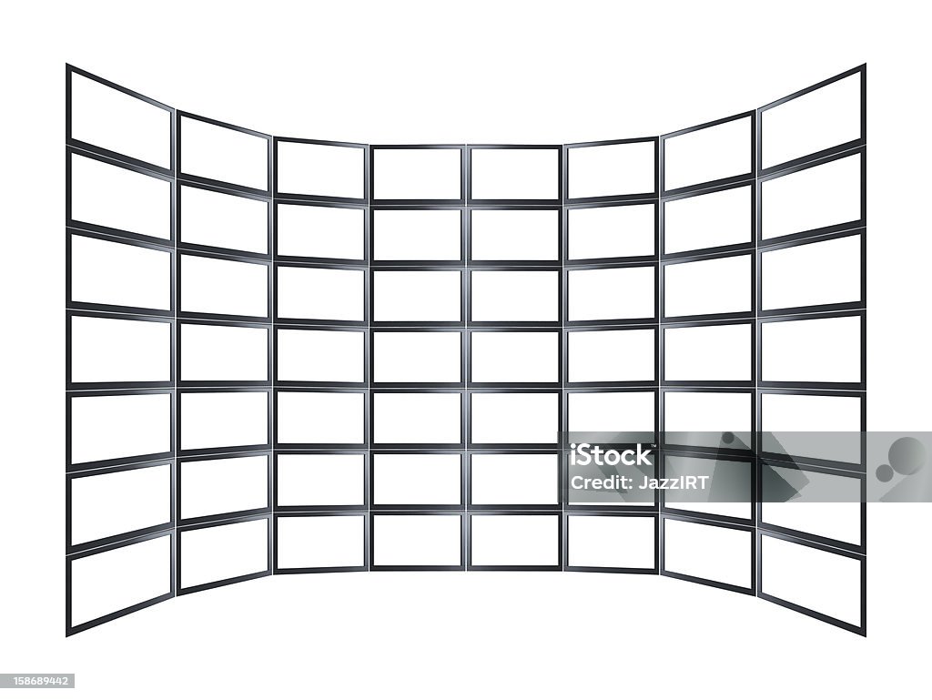 Vuoto Video Wall - Foto stock royalty-free di Varietà - Concetto