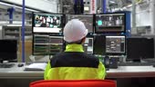 Asian Computer Engineer Using Program For System Control 4K Stock Video ...