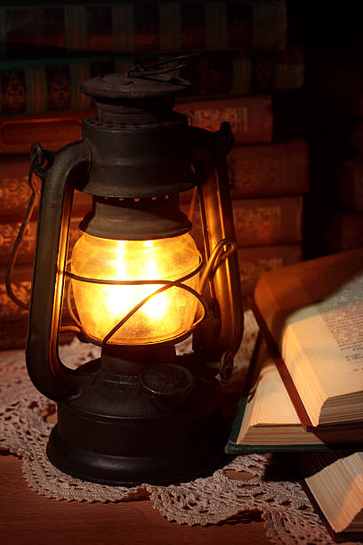 istock Old oil lamp 158690322