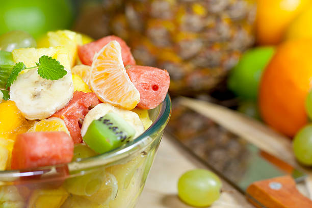 istock Fresh fruits salad in bowl 158690361
