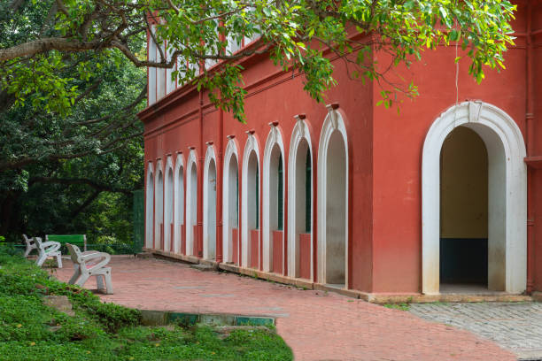 istock Colonial red buildings in Bangalore 1586903898