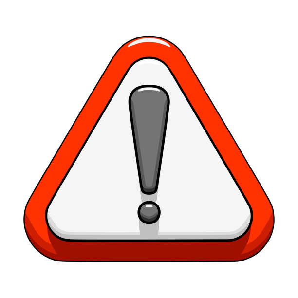 Warning Rhea's Sign 490+ A Triangular Red Hazard Warning Exclamation Mark Sign Stock Photos ...