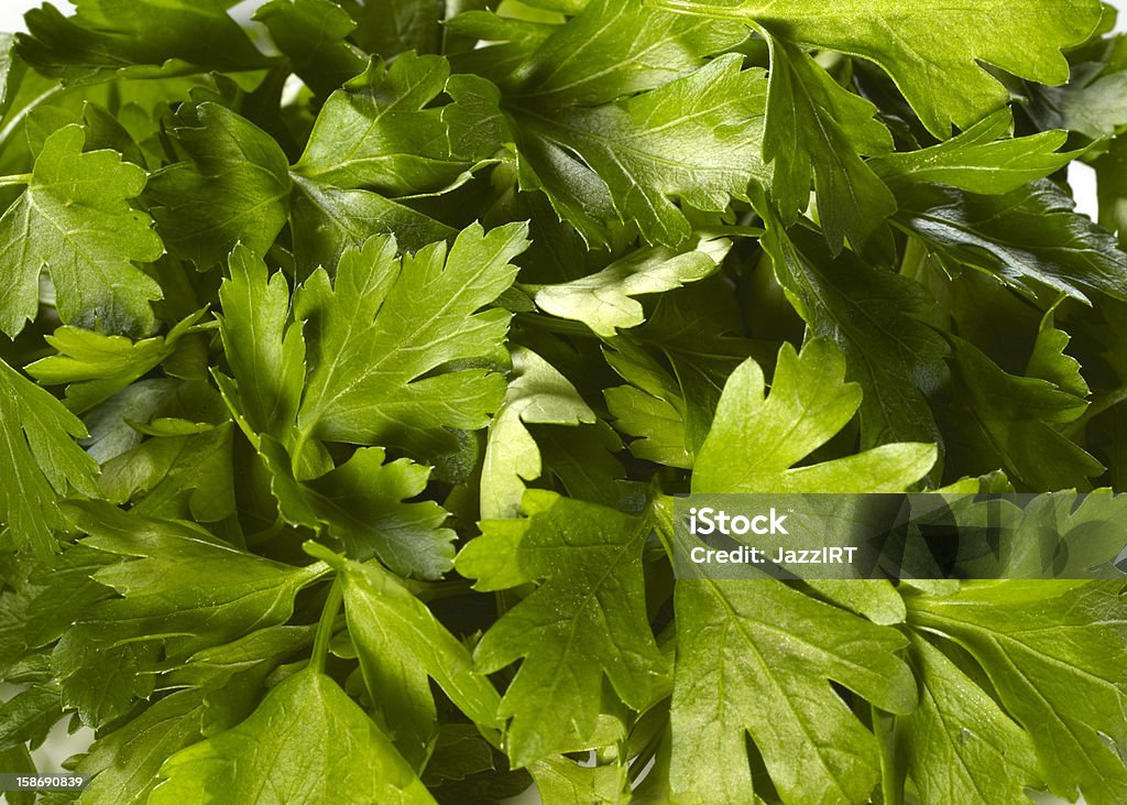 Vue de la Macro de persil vert feuilles fraîches - Photo de Aliment libre de droits