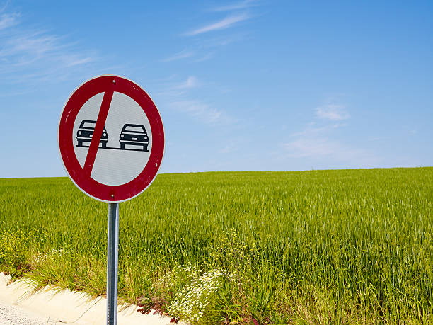 istock Forbidden to overtake traffic sign 158692558