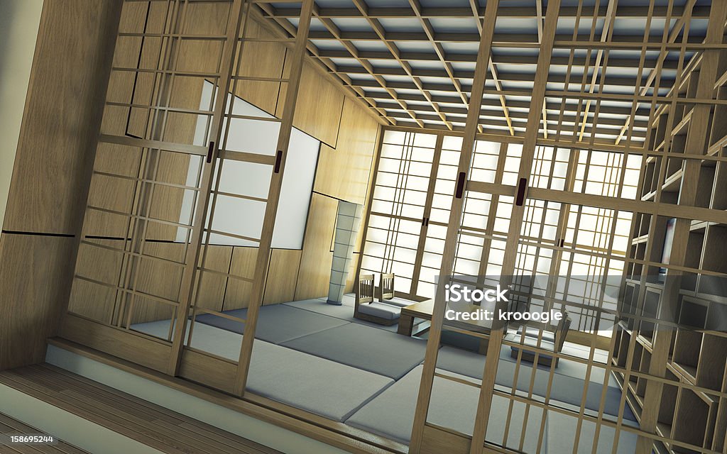 Japanese Tea Area Japanese Tea Area Stock Photo - Download Image Now - Apartment ...