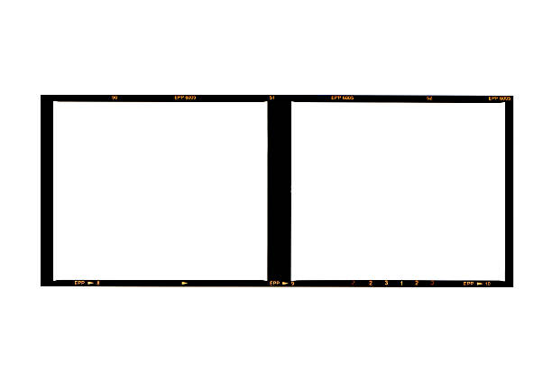 film medium format film, isolated on white Negative stock pictures, royalty-free photos & images