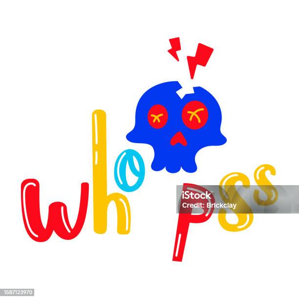 Whoops Stock Illustration - Download Image Now - Alphabet, Illustration ...