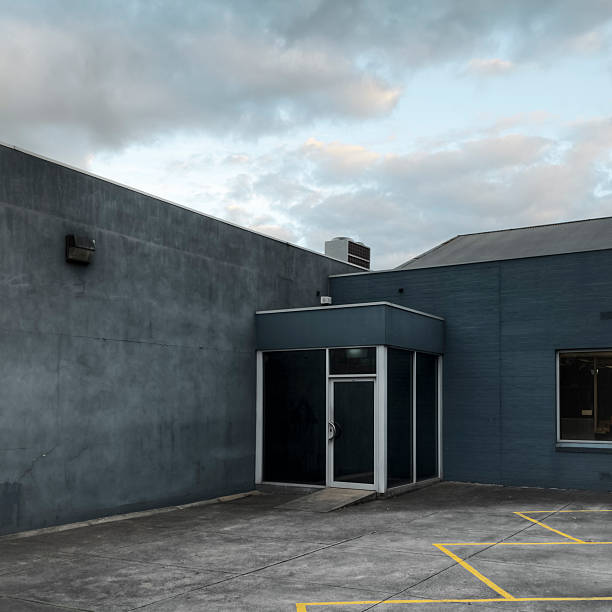 istock Commercial Structure and Parking Lot 158715149