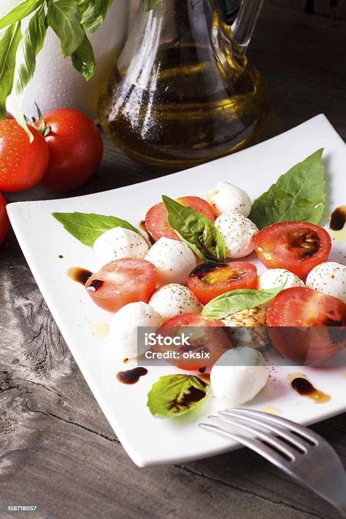 Caprese-Salat - Lizenzfrei Balsamico Stock-Foto