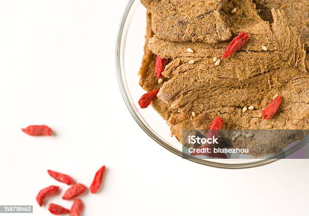 Dried Beef In Bowl Stock Photo - Download Image Now - Beef, Bowl, Cooked